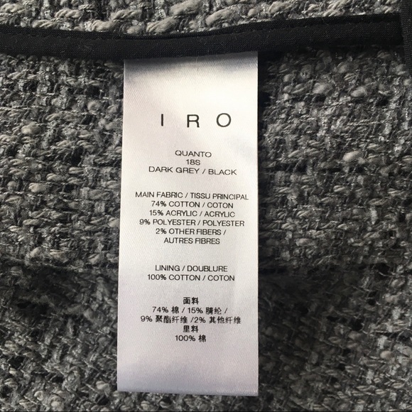 IRO Rare Quanto Checked Boucle-Tweed Blazer Jacket - Picture 11 of 16